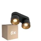 Multipack 6x Nordlux Pitcher Foco Metal Negro | Apta para 2x GU10