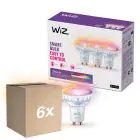 Multipack 6x Multipack 3x WiZ Smart Foco LED GU10 PAR16 5W 400lm 36D | Mejor Reproducción De Color - Regulable - Reemplazo 50W