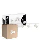 Multipack 6x D'Lite Luz de techo Beitem Mate Blanco FSC Madera | Apta Para 4x GU10