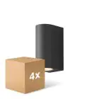 Multipack 4x D'Lite Luz De Pared Vossem Negro Up & Down| IP54 - Apta Para 2x GU10