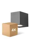 Multipack 4x D'Lite Luz De Pared Vrebos Negro | IP54 - Apta Para 1x GU10