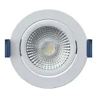 EcoDim Empotrado Foco Blanco 6W 450lm 60D 827- 860 Ajustable Blanco | RGB - 85mm - Recorte 75mm - IP54 - Zigbee Regulable