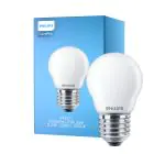 Philips Corepro LED Lustre E27 Esférica Mate 2.2W 250lm - 827 Luz muy Cálida | Reemplazo 25W