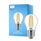 Philips Corepro LED Lustre E27 Esférica con Filamento Clara 6.5W 806lm - 827 Luz muy Cálida | Reemplazo 60W