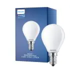 Philips Master Value LED Lustre E14 Esférica Mate 3.4W 470lm - 927 Luz muy Cálida | Mejor reproducción de color - Regulable - Reemplazo 40W