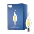 Philips MASTER LED E14 Doblado-tip Vela Con Filamento Clara 3.4W 470lm - 922-927 Dim To Warm | Mejor Reproducción De Color - Regulable - Reemplazo 40W