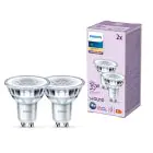 Multipack 2x Philips Foco LED GU10 PAR16 4W 255lm 36D - 827 Luz Muy Cálida
