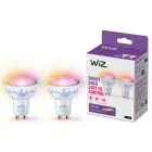 Paquete dúo 2x WiZ Smart Foco LED GU10 PAR16 5W 400lm 36D | Mejor Reproducción De Color - Regulable - Reemplazo 50W