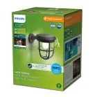 Philips Solar Radii Luz De Pared Metal Negro 1.3W 250lm - 830 Luz Cálida | IP44
