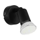 Eglo Luz De Pared Buzz-LED Acero Negro 2.8W 250lm - 830 Luz Cálida | IP20 - Incl. 1x GU10