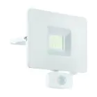 Eglo Luz De Pared Faedo 3 Aluminium Blanco 31W 3400lm - 850 Blanco Frio | IP44 - Sensor De Movimiento