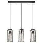 Eglo Colgante De Luz Roccamena Negro, Cobre | Apta para 3x E27