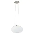 Eglo Colgante De Luz Optica Acero Níquel Satinado | Apta para 2x E27