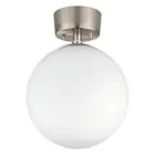Eglo Luz de techo Rondo Acero Níquel Satinado | Apta para E27