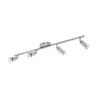 Eglo Luz de techo Buzz-LED Acero Níquel Satinado 4x2.8W 4x250lm - 830 Luz Cálida | IP20 - Incl. 4x GU10
