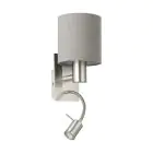 Eglo Luz De Pared Pasteri Acero Níquel Satinado 40 | IP20 - Incl. Foco y Excl. 1x E27