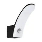 Eglo Luz De Pared Fiumicino Al Aire Libre Aluminium Negro 11.5W 1200lm - 830 Luz Cálida