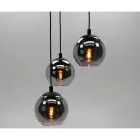 Eglo Colgante De Luz Ariscani Acero Negro | Apta para 3x E27