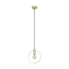 Eglo Colgante De Luz Manizales Acero Oro | IP20 - Apta para 1x E27 