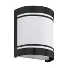 Eglo Luz De Pared Cerno Acero Negro | IP44 - Apta para 1x E27