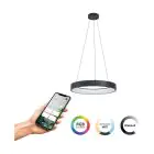 Eglo Colgante De Luz Marghera-Z Acero Negro 27.5W 3150lm - 827-865 Ajustable Blanco + RGB | IP20 - Zigbee Regulable