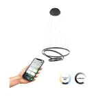Eglo Colgante De Luz Lobinero-Z Aluminium Acero Negro 40W 6100lm - 830-865 Ajustable Blanco | IP20 - Zigbee Regulable