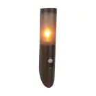Eglo Luz De Pared Helsinki Acero Inoxidable Marrón | IP55 - Apta para 1x E27 - Sensor De Movimiento