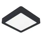 Eglo Luz de techo Fueva 6 Plástico Negro 7W 1100lm - 827-840-865 CCT