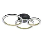 Eglo Luz de techo Calliera Acero Negro, Latón 20W 2500lm - 830 Luz Cálida | Regulable