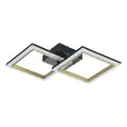 Eglo Luz de techo Calliera Acero Negro, Latón 18.4W 2500lm - 830 Luz Cálida | Regulable