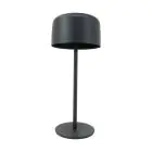 Eglo Lámpara De Mesa Roccanova Solar Acero Negro 2W 270lm - 830 Luz Cálida | IP44 - Regulable al tacto - USB-C