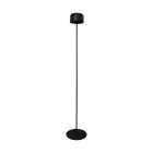 Eglo Lámpara de pie Roccanova-L Solar Acero Negro 2W 270lm - 830 Luz Cálida | IP44 - Regulable al tacto - USB-C