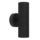 Eglo Luz De Pared Tomelloso Al Aire Libre Aluminium Negro Up & Down  | Apta para 2x GU10