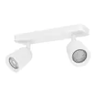 Eglo Techo Foco Camaldoli Acero Blanco | Apta para 2x GU10