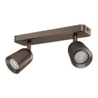 Eglo Techo Foco Camaldoli Acero Latón | Apta para 2x GU10