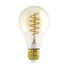 Eglo LED E27 Pera Ámbar Con Filamento 7W 700lm - 820-830 Ajustable Blanco | Regulable - Reemplazo 60W