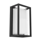 Eglo Luz De Pared Genovese Aluminium Negro 10W 1050lm - 865 Luz De Día | IP65 - Sensor De Movimiento