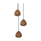 Ledvance Decor Papel Drop Yeso/Acero Colgante De Luz Beige | Apta para 3X E27