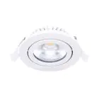 Noxion LED Ajustable Slim Foco Blanco Esférica 5W 550lm 60D - 940 Blanco Frio | 85mm - IP54 - Regulable - Mejor Reproducción De Color