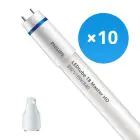Multipack 10x Philips Tubo LED T8 MASTER (EM/Mains) High Output 8W 1050lm - 840 Blanco Frio | 60cm - Reemplazo 18W